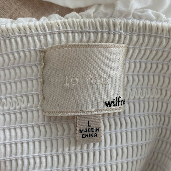 White cropped Wilfred blouse - Picture 3 of 4